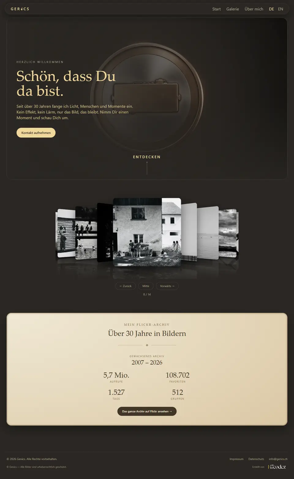 Gerics, Website