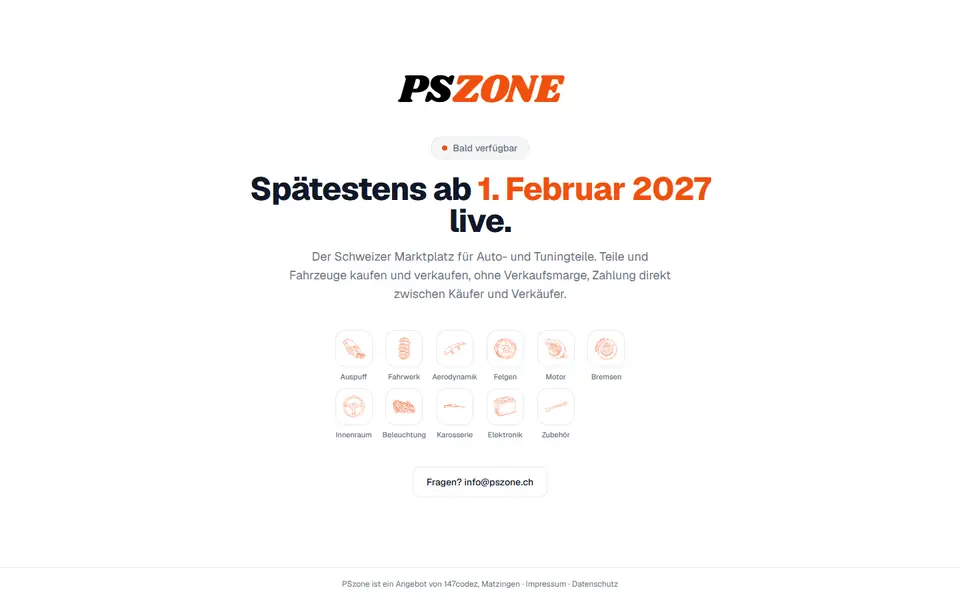 PSzone, Marketplace for car and tuning parts